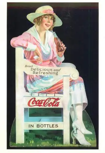 A3654 Coke Coca-Cola poster advertising postcard 1997