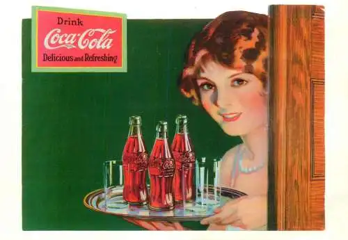 Coke Coca-Cola poster advertising postcard 1997