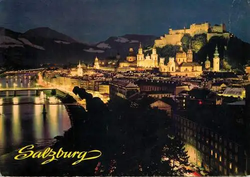 Austria Salzburg night