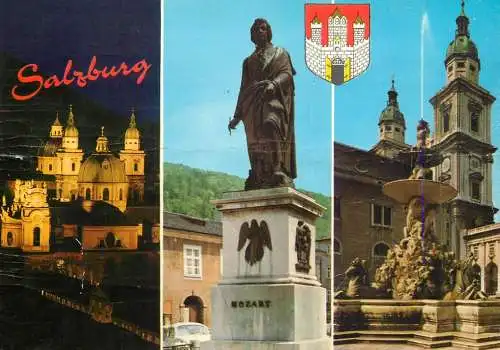 Austria Salzburg Mozart statue