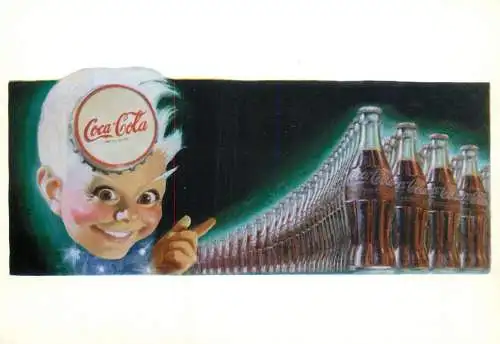 A3654 Coke Coca-Cola poster advertising postcard 1997