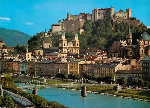 Austria Salzburg Altstadt mit Salzach