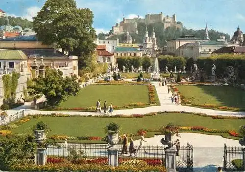 Austria Salzburg castle Mirabell garden flower