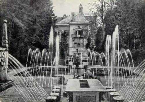 Austria Salzburg castle fountain