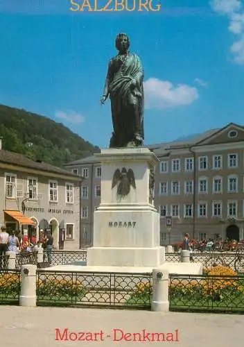 Austria Salzburg Mozart statue