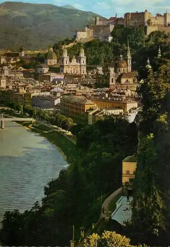 Austria Salzburg Altstadt und Salzach