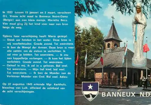 Belgium Banneux Notre Dame statue