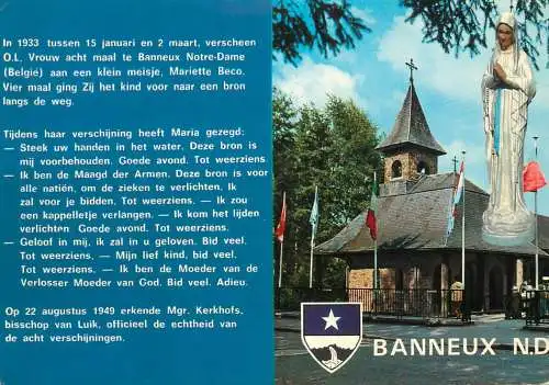 Belgium Banneux Notre Dame statue