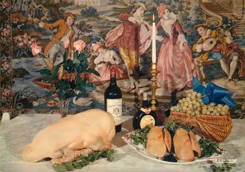 Postcard hotel restaurant Foie Gras le seigneur de la table