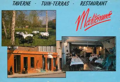 Postcard hotel restaurant tavern Mediterranee
