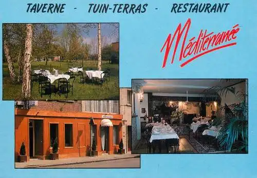 Postcard hotel restaurant tavern Mediterranee