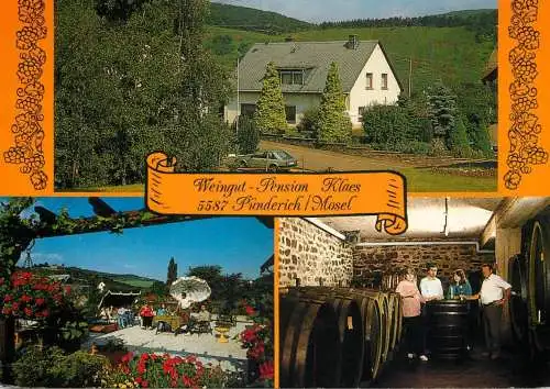 Postcard hotel restaurant Weingut pension Klaes Mosel