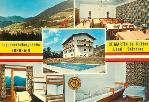 Postcard hotel restaurant Jugenderholungsheim Sonnrain Salzburg
