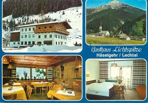 Postcard hotel restaurant Gasthaus Lichtspitze Familie Klotz
