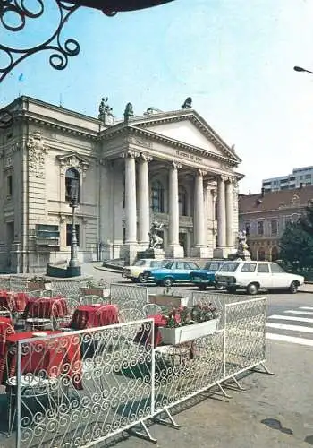 Romania Oradea teatrul Dacia cars