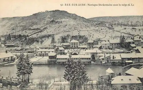 Bar-sur-Aube montagne Ste-Germaine sous la neige