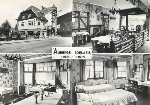 Postcard hotel restaurant Auberge Edelweiss Trois Ponts
