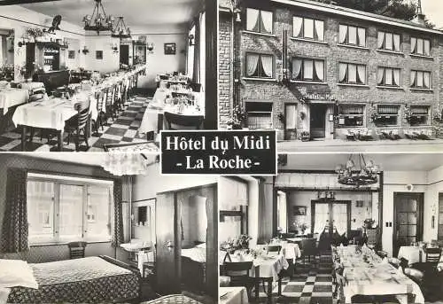 Postcard hotel restaurant Hotel du Midi Laroche en Ardenne