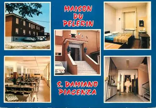 Postcard hotel restaurant maison du Pelerin S. Damiano Piacenza