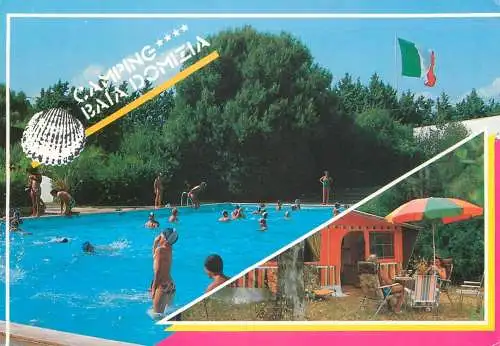 Postcard hotel restaurant camping Baia Domizi