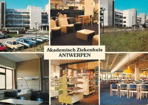 Postcard hotel restaurant akademisch Ziekenhuis Antwerpen