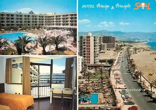 Postcard hotel restaurant Principe & Principito Sol Torremolinos Espana
