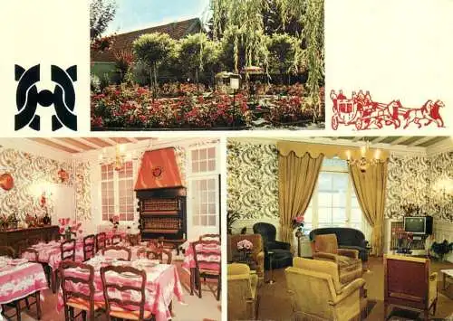 Postcard hotel restaurant Les Messageries NN