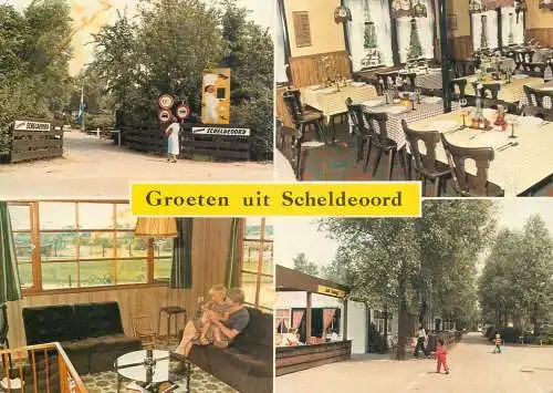 Postcard hotel restaurant groeten uit Scheldeoord