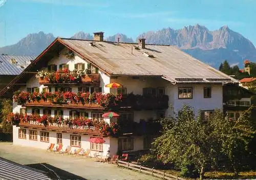 Postcard hotel restaurant Pension Hummer Kitzbuhel Tirol