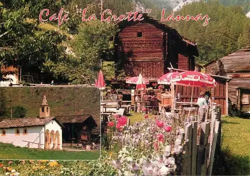 Postcard hotel restaurant Cafe La Grotte Lannag