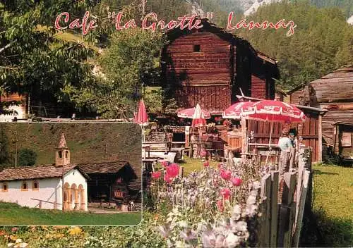 Postcard hotel restaurant Cafe La Grotte Lannag