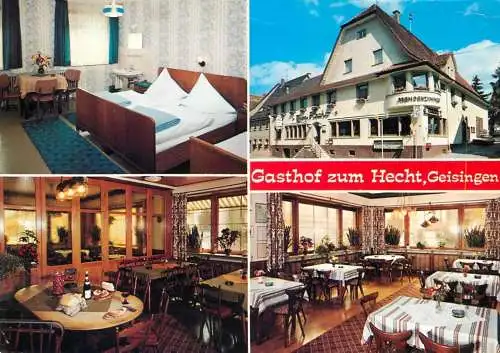 Postcard hotel restaurant Gasthof zum Hecht Geisingen