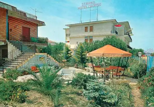 Postcard hotel restaurant Strand Calypso