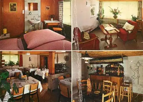 Postcard hotel restaurant Hefti Glarus
