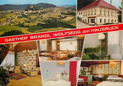 Postcard hotel restaurant Gasthof pension Brandlhof Wolfsegg a. Hausruck
