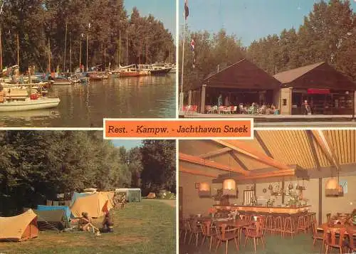 Postcard hotel restaurant de Kajuitkampw. Jachthaven Sneek