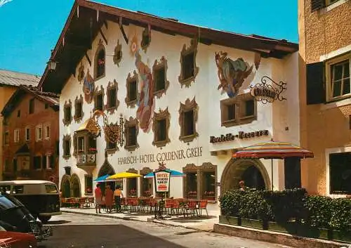Postcard hotel restaurant Kitzbuhel Tirol