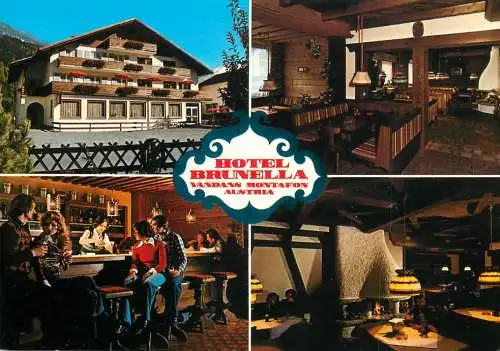 Postcard hotel restaurant Brunella Montafon Austria