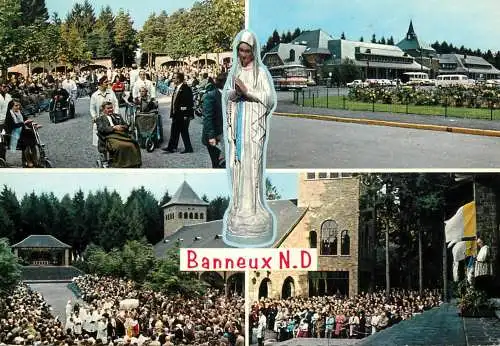 Belgium Banneux Notre Dame esplanade procession statue