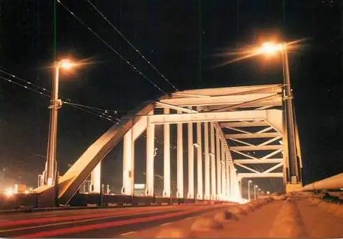 Netherlands Arnhem bridge at night