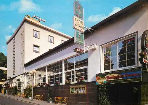 Postcard hotel restaurant Rheingold Becker