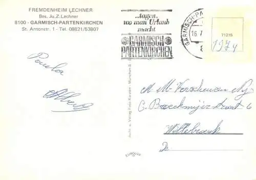 Postcard chalet Garmisch Partenkirchen