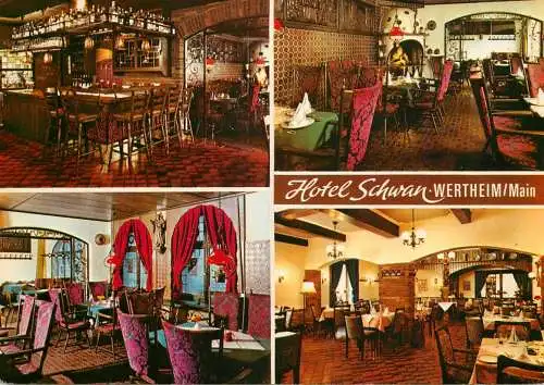 Postcard Hotel Schwan Wertheim a. Main