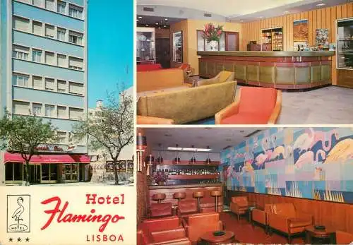 Postcard Hotel Flamingo Lisboa Portugal