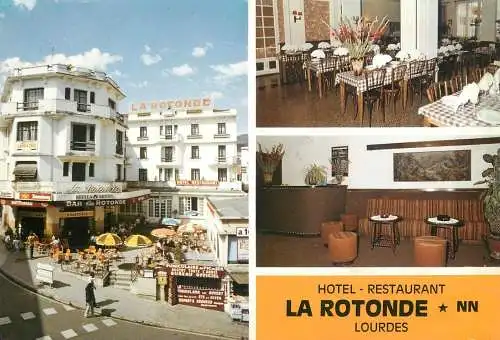 Postcard hotel restaurant La Rotonde Lourdes