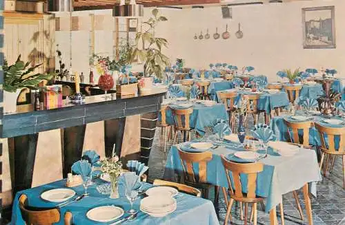 Postcard hotel restaurant Hotel des Nations Clervaux Lux.