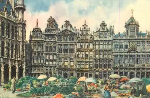 Belgium Bruxelles Grand Place Marche aux fleurs