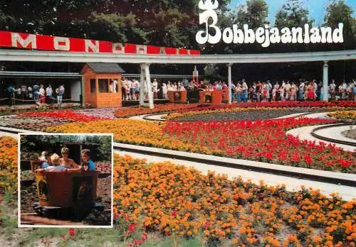 Kasterlee Bobbejaanland amusement park funny barrels flower bed