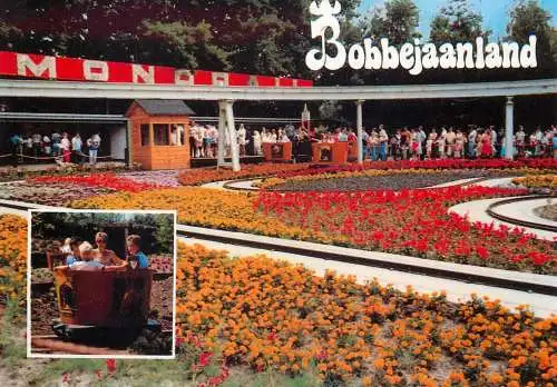 Kasterlee Bobbejaanland amusement park funny barrels flower bed