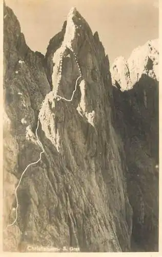 Austria Kaiserrgebirge Christaturm detail aspect